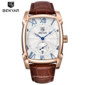 2019 Luxury Brand BENYAR 5114M Men Quartz Sports Watch Military Leather Square Watch Manufacturer